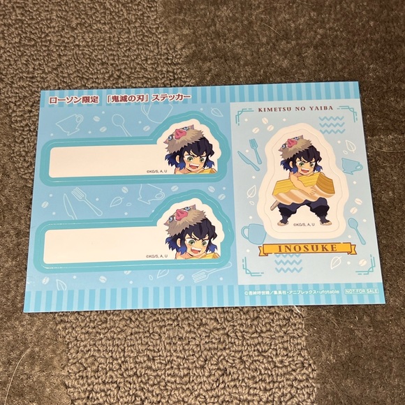 Demon Slayer / Kimetsu no Yaiba x Lawson Promo Sticker Sheets Japan Exclusive - Picture 6 of 9